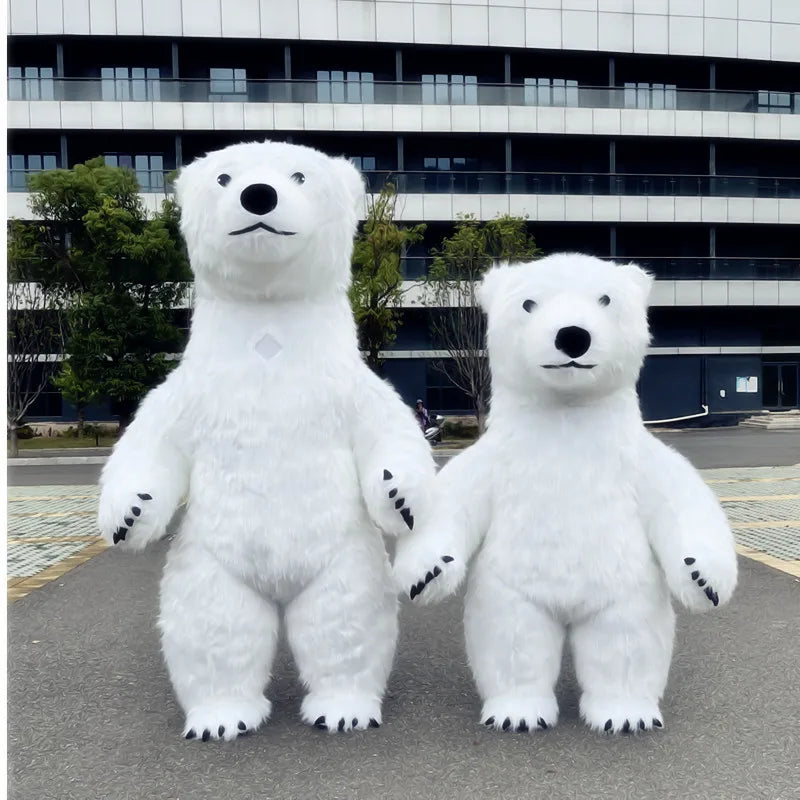 2.6M inflatable polar bear, giant panda, brown bear performance suit, funny doll, Santa Claus, snowman, animal shape performance
