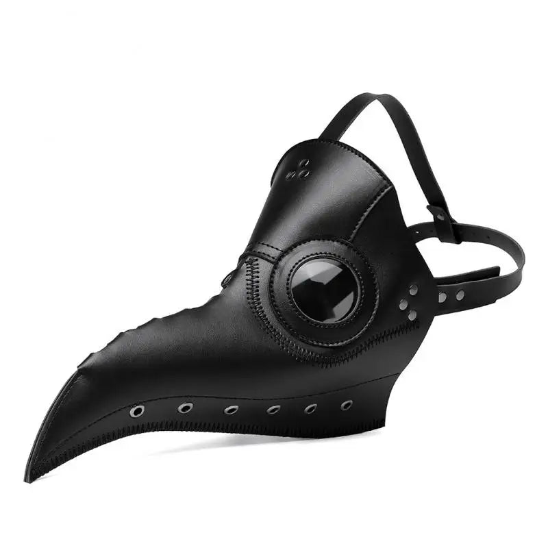 Steampunk Cosplay Mask Medieval Punk Plague Doctor Bird Headset Witch Novelty Headgear Set Pu Leather Halloween Cos Accessory