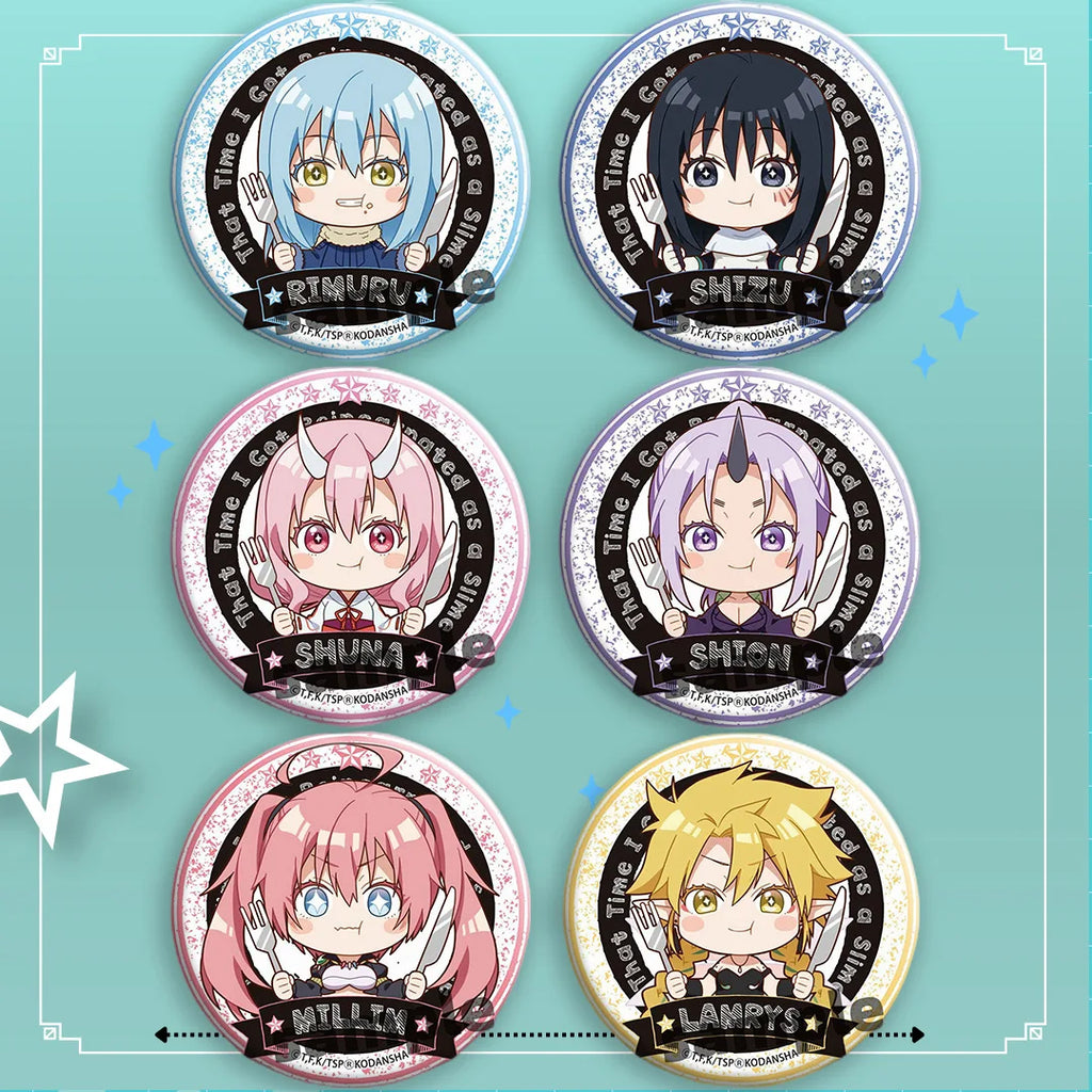 58MM Character Benimaru Shuna Artistic Fashion Costumes Badge Rimuru Tempest Novelty Popular Accessories Special Use Items Toy