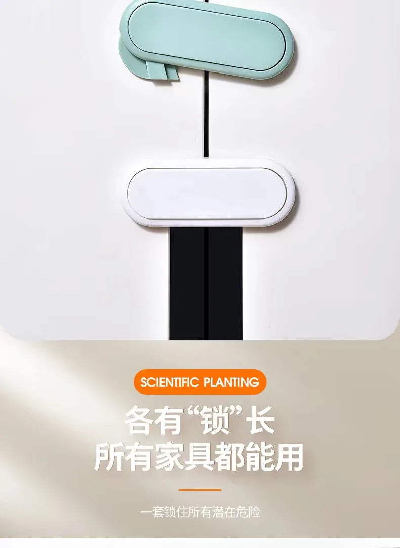 Child Safety Lock Universal ABS Safe Security Window Lock Drawer Anti-open Handle Locks Baby Kids Anti-pinch Protection Device