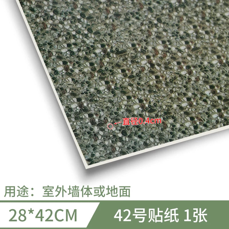 28x42CM Floor/Wall Sticker Materials DIY House Building Indoor/Outdoor Ground Layout Accessory With Back Adhesive 2Pcs/Lot