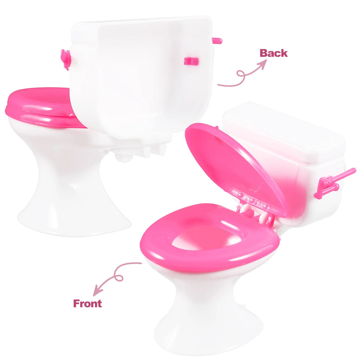 3 Pcs Dollhouse Toilet Bathroom Toy Mini Tiny Girl Toys Miniature Accessories Furniture for Kids Miniatures Baby Boy