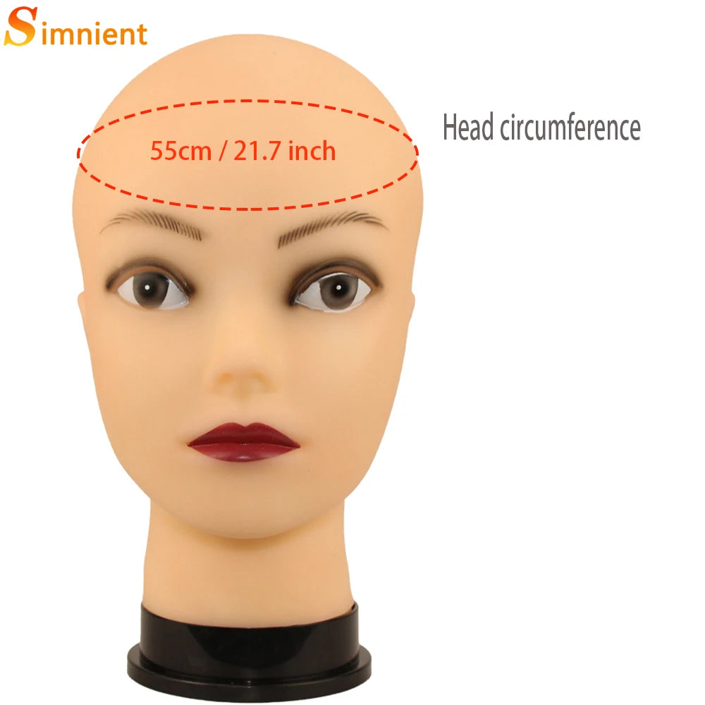 Mannequin Head With Tripod For Making Wig Hat Glasses Mask Display Cosmetology Manikin Head For Makeup Practice Wig Install Kit