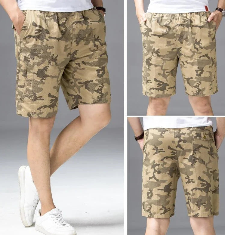 Male Short Pants Hiking Blue Camouflage Men's Cargo Shorts Camo Designer Jorts Streetwear Comfortable Y2k Clothing Young On Sale