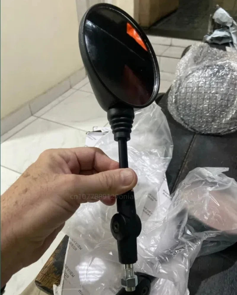 Motorcycle Modification Rearview Mirror, Outdoor Riding Anti Fall Folding Circular Mirror, Universal Motorcycle Accessories