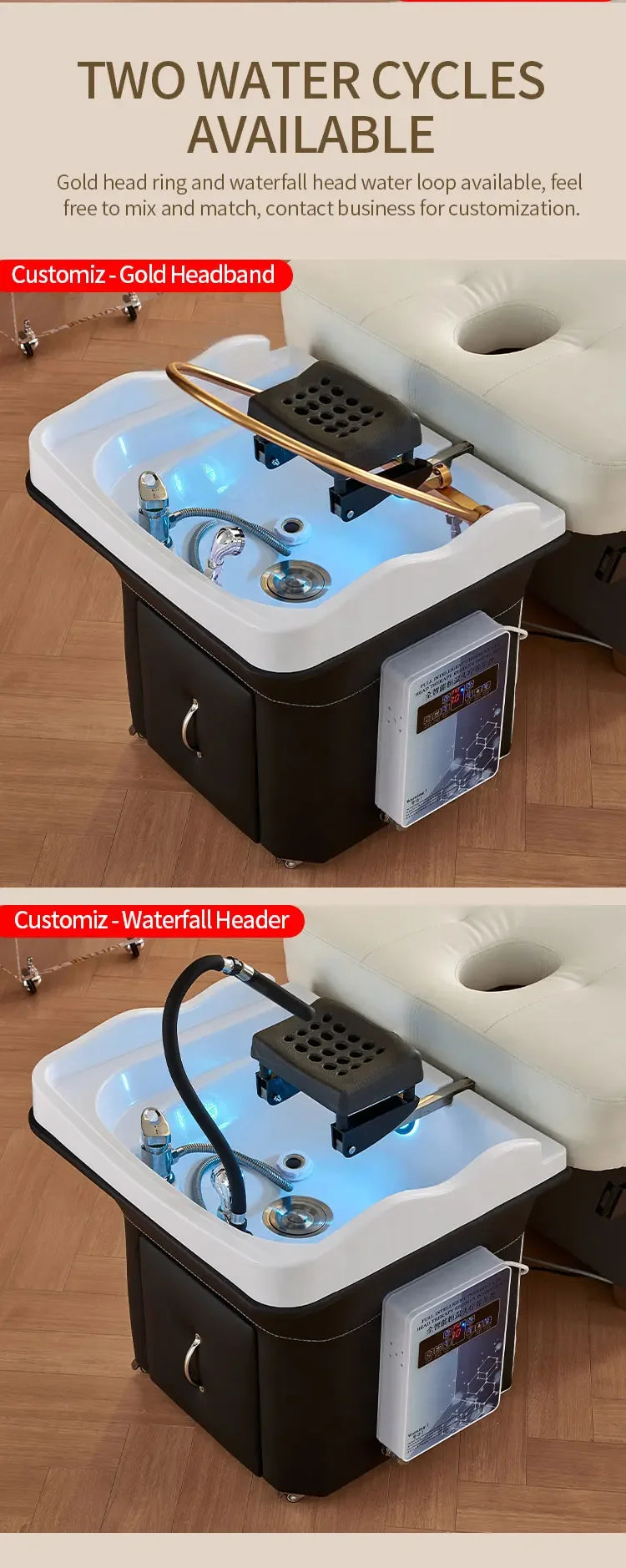 Salon hair washing bed portable head spa equipment  Removable shampoo basin