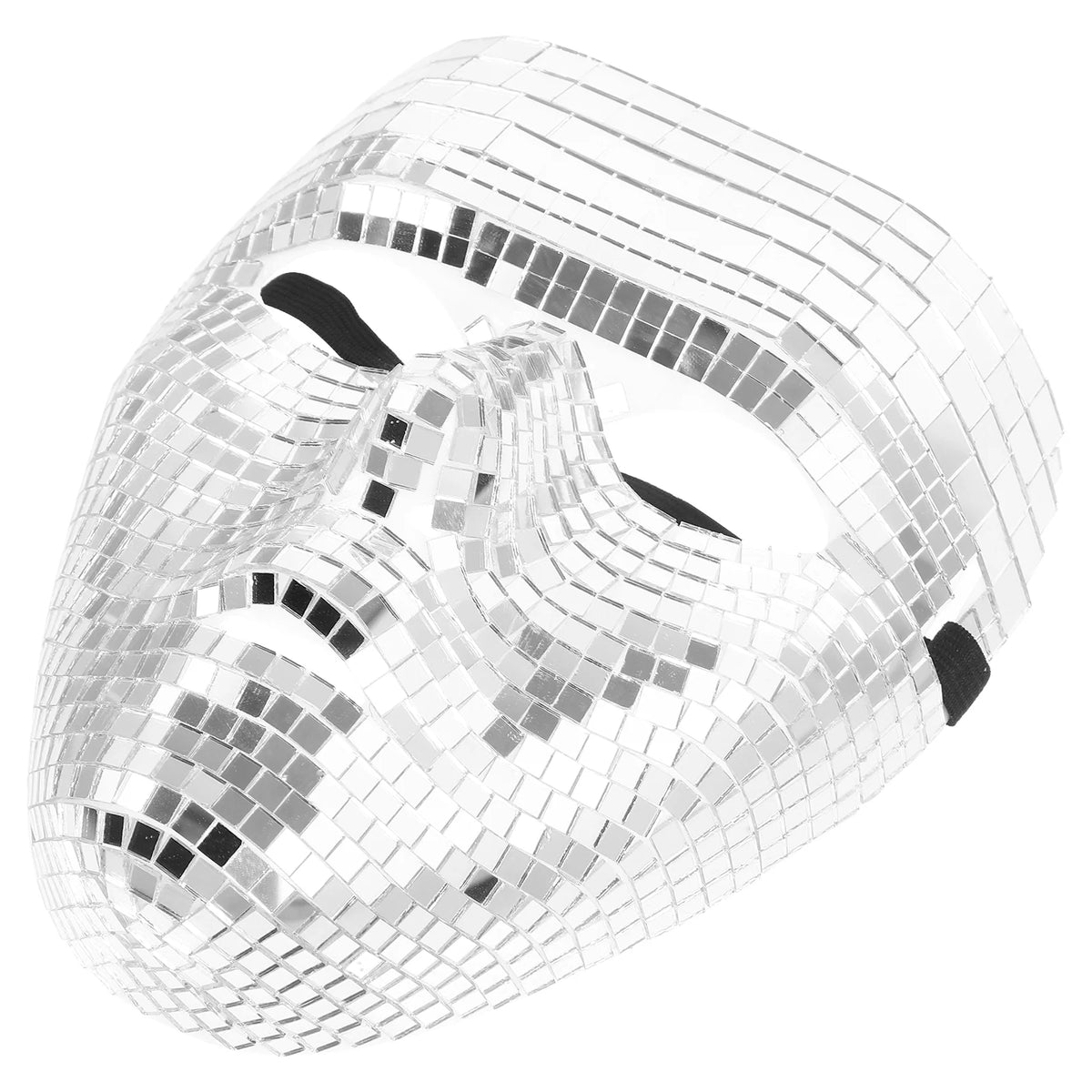 Disco Mask Halloween Costume Accessories Bathroom Decorations Masquerade Dancing Party Prop Pvc Man Black Outfit