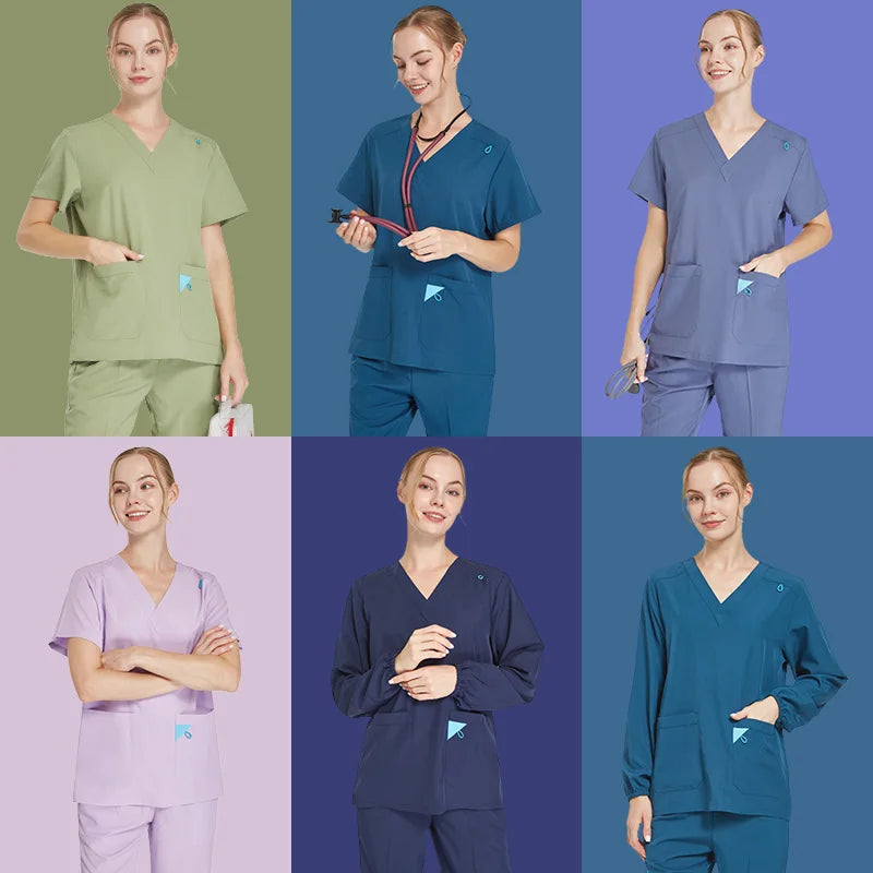 UltraAir™ Scrub Uniforms Nurse Performance Stretch Quick-Dry Healthcare Doctor Hospital Dental Pediatric Medical Scrubs S12