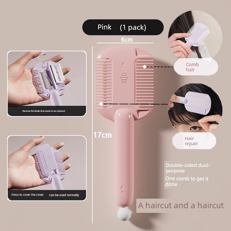 Bristle Three Rows Long Handle Makeup Pointed Tail Hair Setting Comb