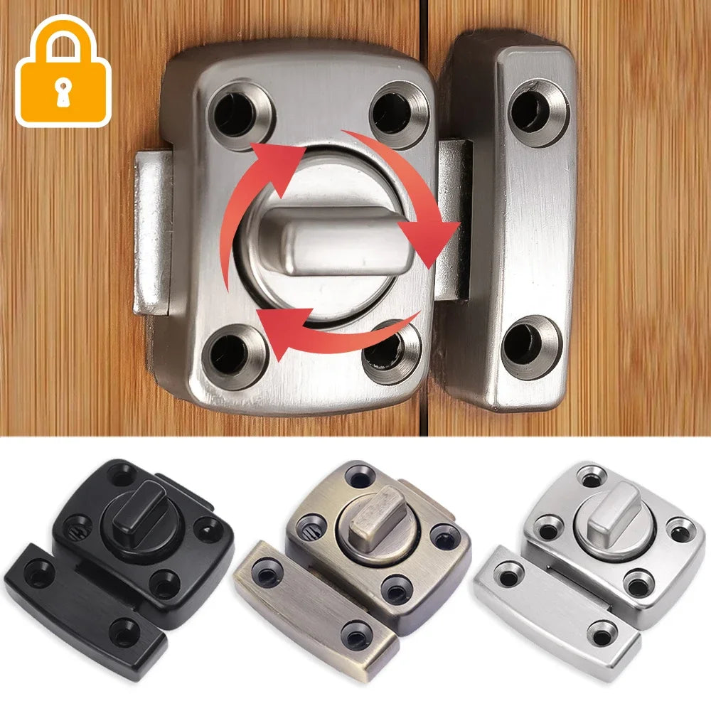 Kids Safety Drawer Locks Clasp Door Bolt Type Interior Perforated Latch Door Lock Universal Safety Lock Bedroom Anti-theft Locks