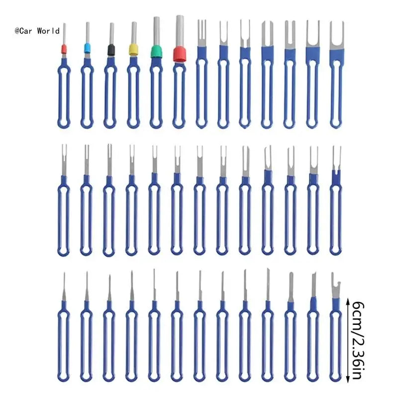 Multipurpose Automotive Terminal Removal Set, Electrical Pin Extractor Release Puller Tool for Car Connector Service 6XDB