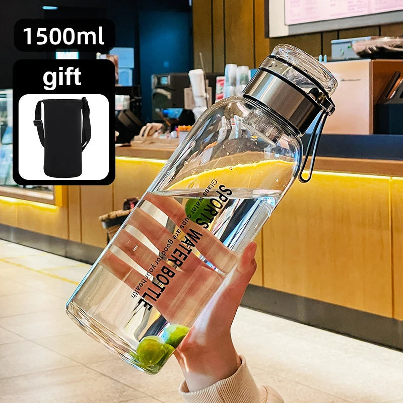 2L Carafe with Shoulder Strap, Sports Water Bottle Outdoor Travel Portable Leak-Proof Beverage Stainless Steel Water Bottle