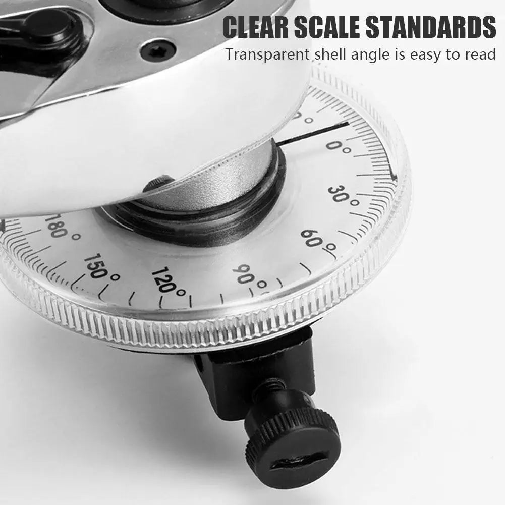 2024 NEW Torque Wrench Torquemeter Dial Hand Tool Calibrated In Degrees Auto Service Equipment Automotive Tools