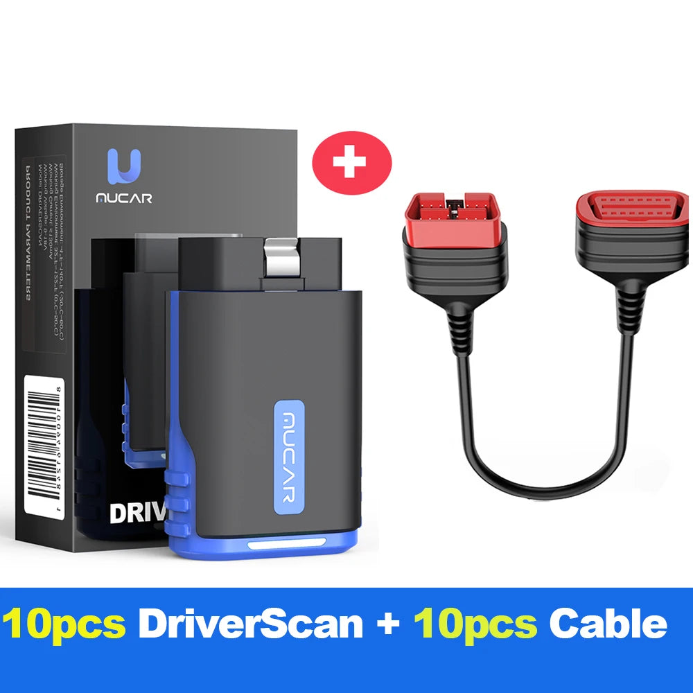 MUCAR DriverScan OBD2 Scanner Bluetooth, Bi-directional scan Tool OE Level All System Diagnostic Active Test 15 Service Function