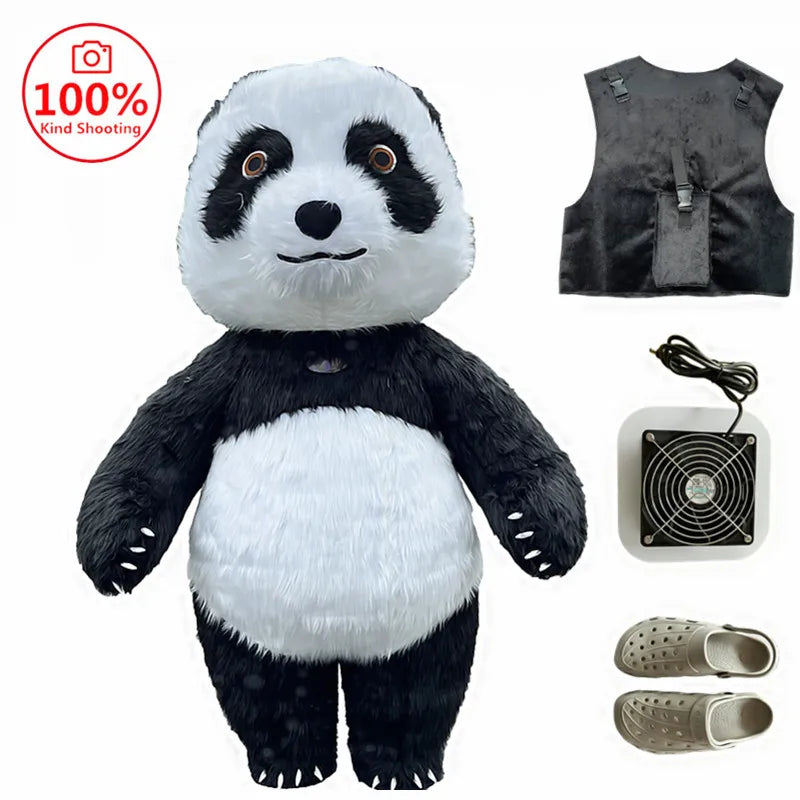 2.6M inflatable polar bear, giant panda, brown bear performance suit, funny doll, Santa Claus, snowman, animal shape performance