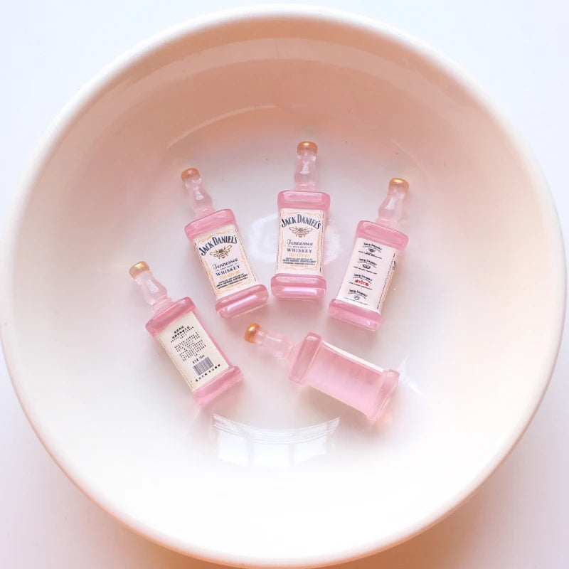 10pcs Mini Alcohol Drink Bottle Simulation Beverages DIY Home Decor Miniatures Fairy Garden Ornament Dollhouse Decor Accessories