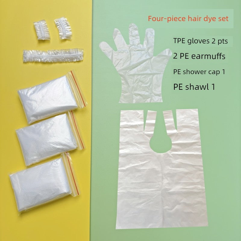 Disposable Shawl for Hair Dye Protection Cloth Scarf Hair Dyeing Hair Treatment Oil Hairdressing Hair Saloon Dedicated Plastic Waterproof Thickened Disposable