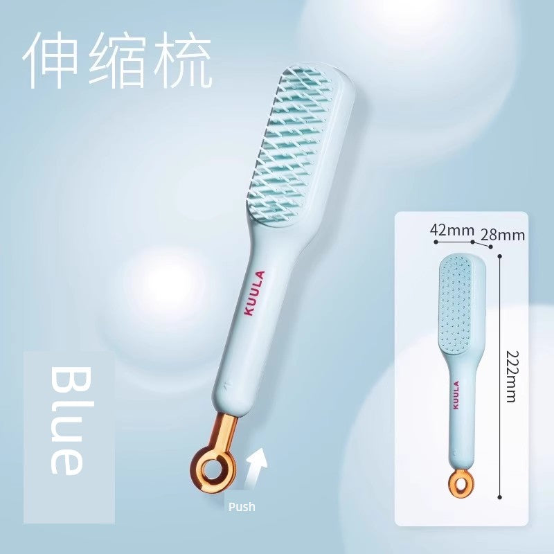 Telescopic Massage Comb Hair Dye Comb Hair Scalp Cleaning Hairdressing Comb Anti-Static Shunfa For Home One-Click Good-looking