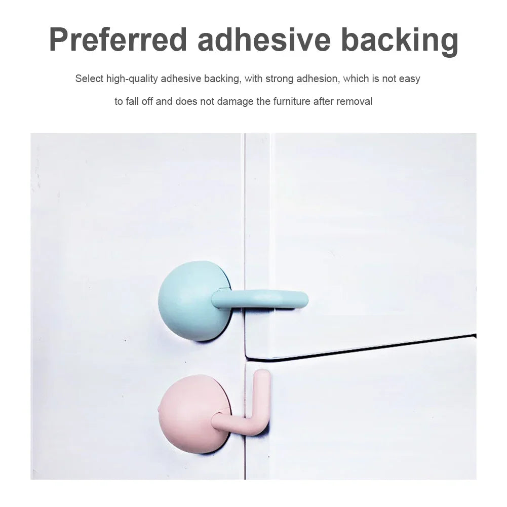 Multifunctional Baby Safety Lock Anti-Pinch Hand Children Safety Cabinet Door Drawer Locks Security Refrigerator Buckle