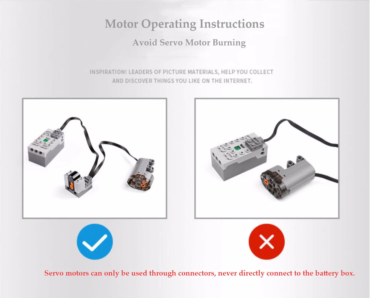 Mould King MOC Power Functions Modified Monster Motor M L XL Motor Steering Servo PF Accessories Building Blocks for Legoeds