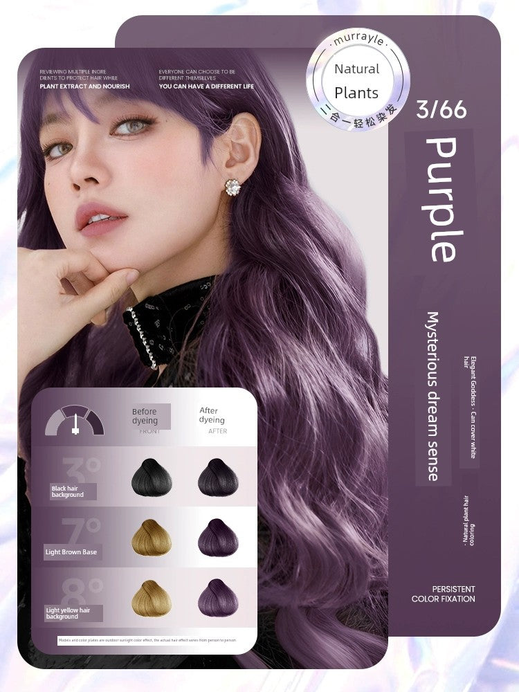 Natural Non-Irritating Dark Brown Plant Bubble Hair Dye