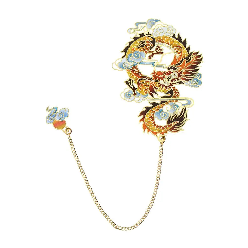 Stationery Metal Pendant Retro Chinese style Book Clip Pagination Mark Painted Brass Bookmark