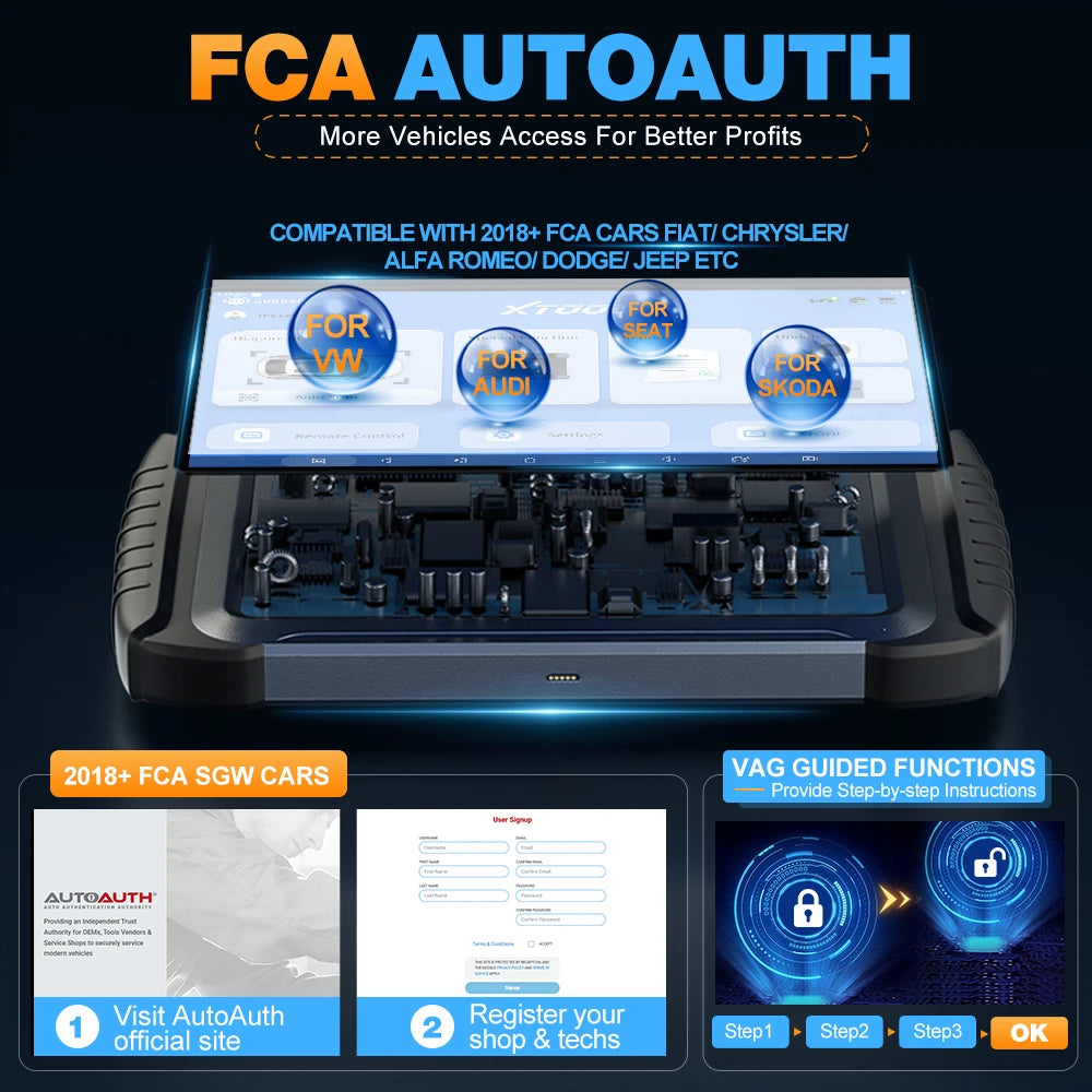 XTOOL InPlus IP919PRO BT Car Diagnostic Tool ECU Programming FCA CANFD DOIP Bi-directional ECU Coding Topology Map 42+ Services