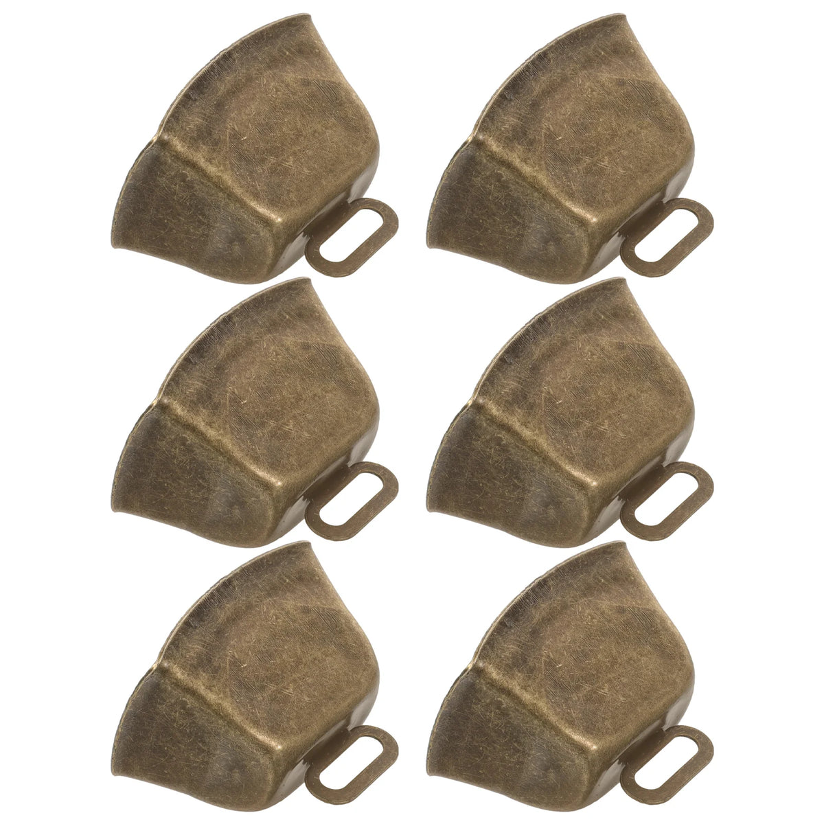 6 Pcs Vintage Cowbell Bells Eat Grass Cattle Ornament Copper Noise Makers for Sporting Events Sheep Dog Hanging