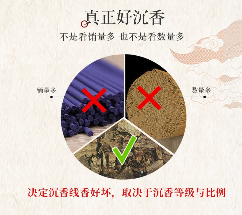 Vietnam Nha Trang Agilawood Stick Home Soothing Nerves and Meditation Fuson Incense Natural Soothing Stress Health Care Simple