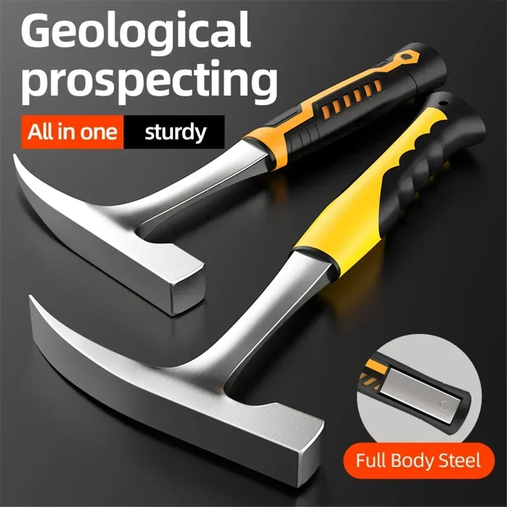 Professional Claw Hammer High Carbon Steel Geological  Hammer Integrated Forging Multifunctional Hardware Tool for Carpenter