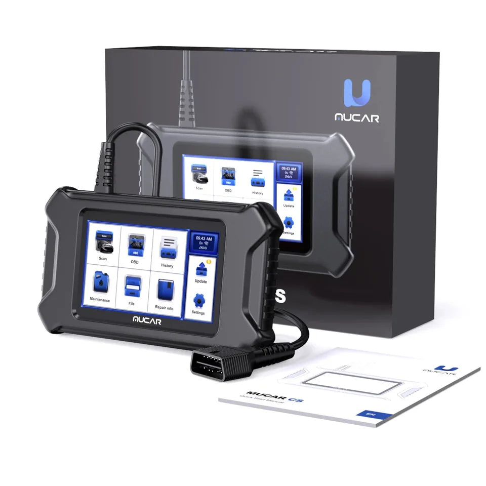 MUCAR CS90 Diagnostic Tools With 28 Reset Services Lifetime Free Auto Tools Engine System Diagnostic Scanner With 5inch Screen