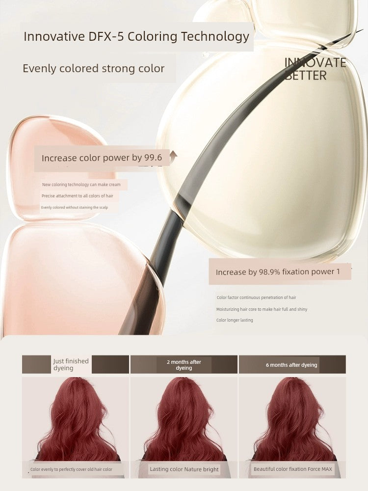 Natural Non-Irritating Dark Brown Plant Bubble Hair Dye