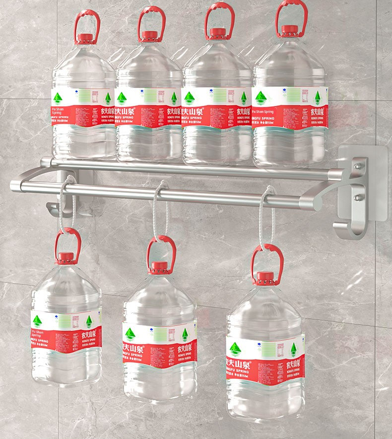 Wall-Mounted Alumimum Single Rod Toilet Towel Rack