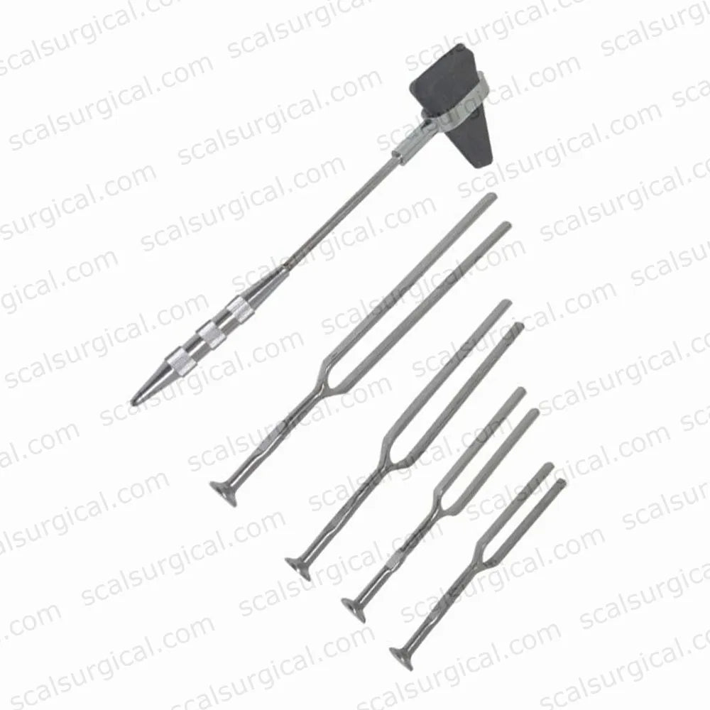 Percussion Knee Hammer with Tuning Fork for Sound Healing and Relaxation Tuning Fork 128 Hz  1024 Hz Medical Health Care Tools