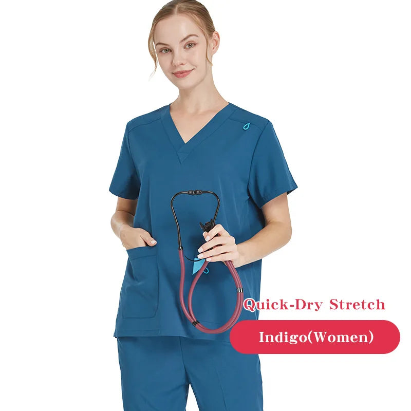 UltraAir™ Scrub Uniforms Nurse Performance Stretch Quick-Dry Healthcare Doctor Hospital Dental Pediatric Medical Scrubs S12