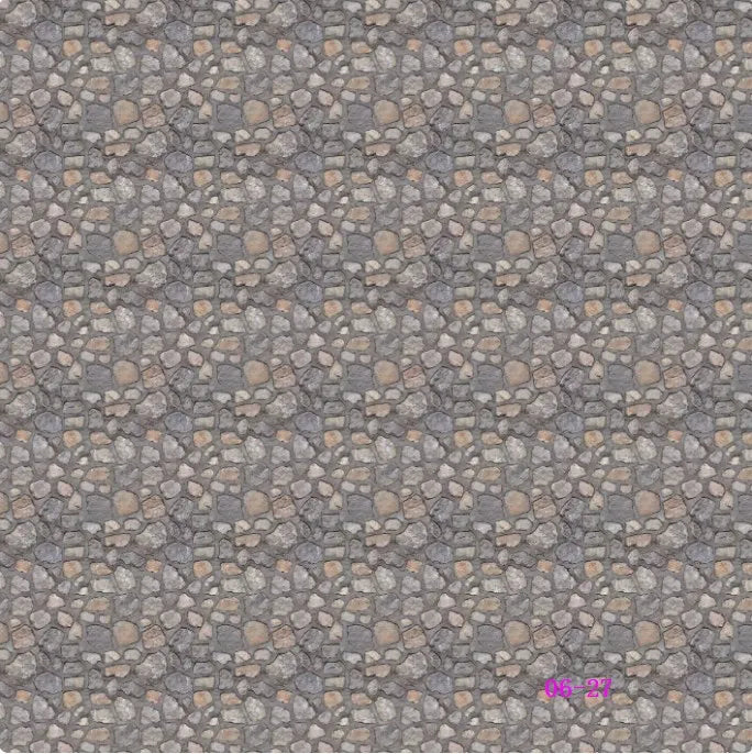 2pcs Miniature Simulation Road Wall floor Sticke Pavement Model Kits Diy  Ground Scenes Outdoor Brick Sticker Materials