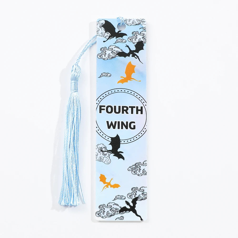 1pc Black Dragon Bookmarks Anime Tassel Bookmarks Reading Markers For Book Lovers Acrylic Bookmarks Friends Teachers Stationery