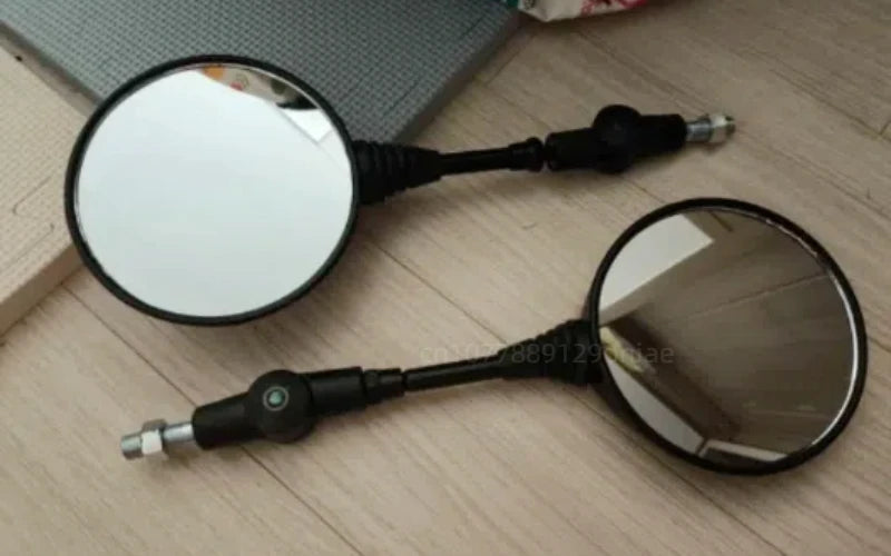 Motorcycle Modification Rearview Mirror, Outdoor Riding Anti Fall Folding Circular Mirror, Universal Motorcycle Accessories