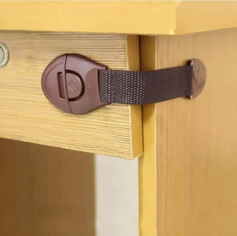 1 Pcs Door Lock Baby Safety Cabinet Wardrobe Refrigerator Belt Kids Children Drawer Security Protection Closet Fridge