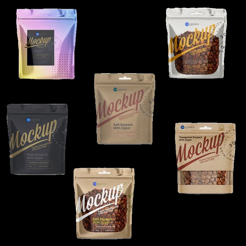 HD Customized Printing Aluminum Foil Standing Zipper Bag For Food Tea Nut Pet Food Gift Bags Low Temperature Light-proof Package