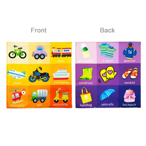 Baby Toys For Newborn Soft Cloth Book 0-24 Months Kids Learning Educational Black/White Cognition Rustle Sound Newspaper