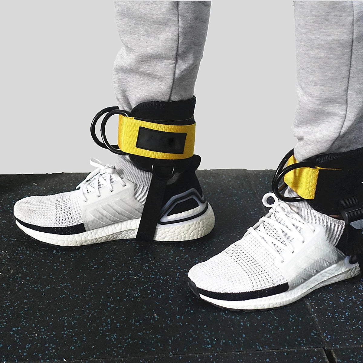 Gym Ankle Straps Double D-Ring Adjustable Neoprene Padded Cuffs Ankle Weight Leg Training Brace Support Sport Safety Abductors