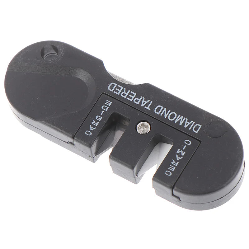 Portable Tungsten Ceramic Carbide Knife Whetstone Sharpener Sharpen Fish Hook Pocket Diamond Tool Camp Hike outdoor