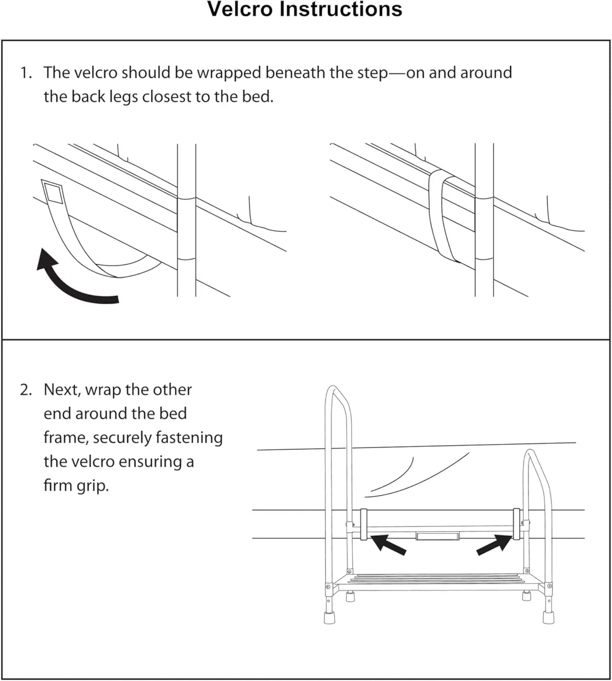 Deluxe Bed Rails for Elderly Adults - Adjustable Height Bed Safety Rail for Seniors with Cane Holder, LED Light, Mesh