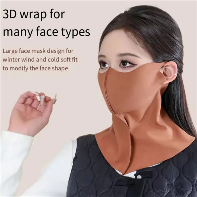 New Unisex Ice Silk Sun Mask Wearable Blanket Outdoor UV Neck Scarf Summer Riding Breathable Protection Dust Masks