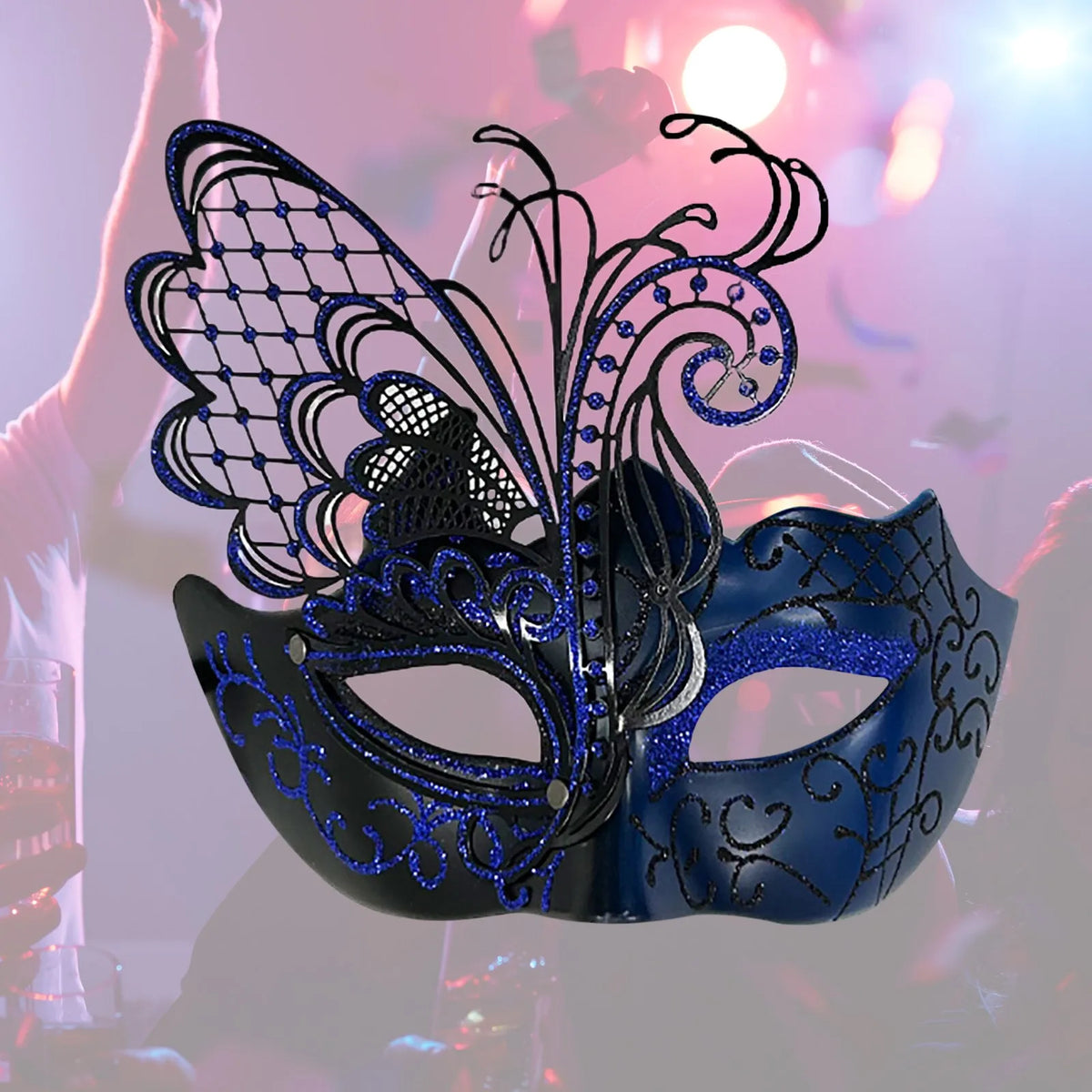 Carnival Masquerade For Women's Faux Feather Party Face Mask Novelty Halloween Christmas Easter Cosplay Party Prom Mask