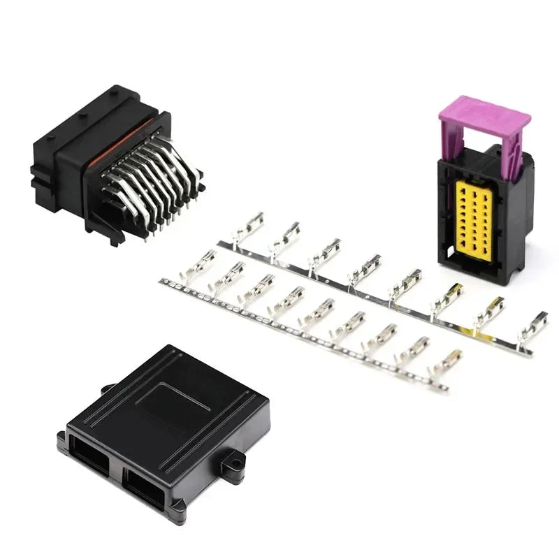 1/5sets ECU Car Controller Circuit Board Matching Aluminum Alloy Shell Box Plug Automotive Motor Auto Connector 48P