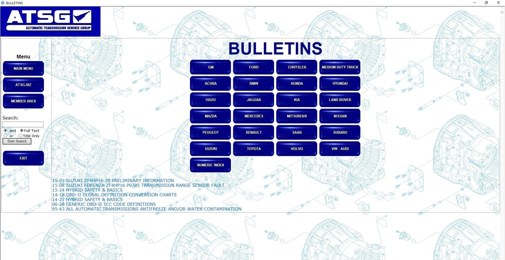 Newest ATSG 2017 Auto Repair Software Automatic Transmissions Service Group Repair Information Atsg Manual Diagnosis Unit Failur