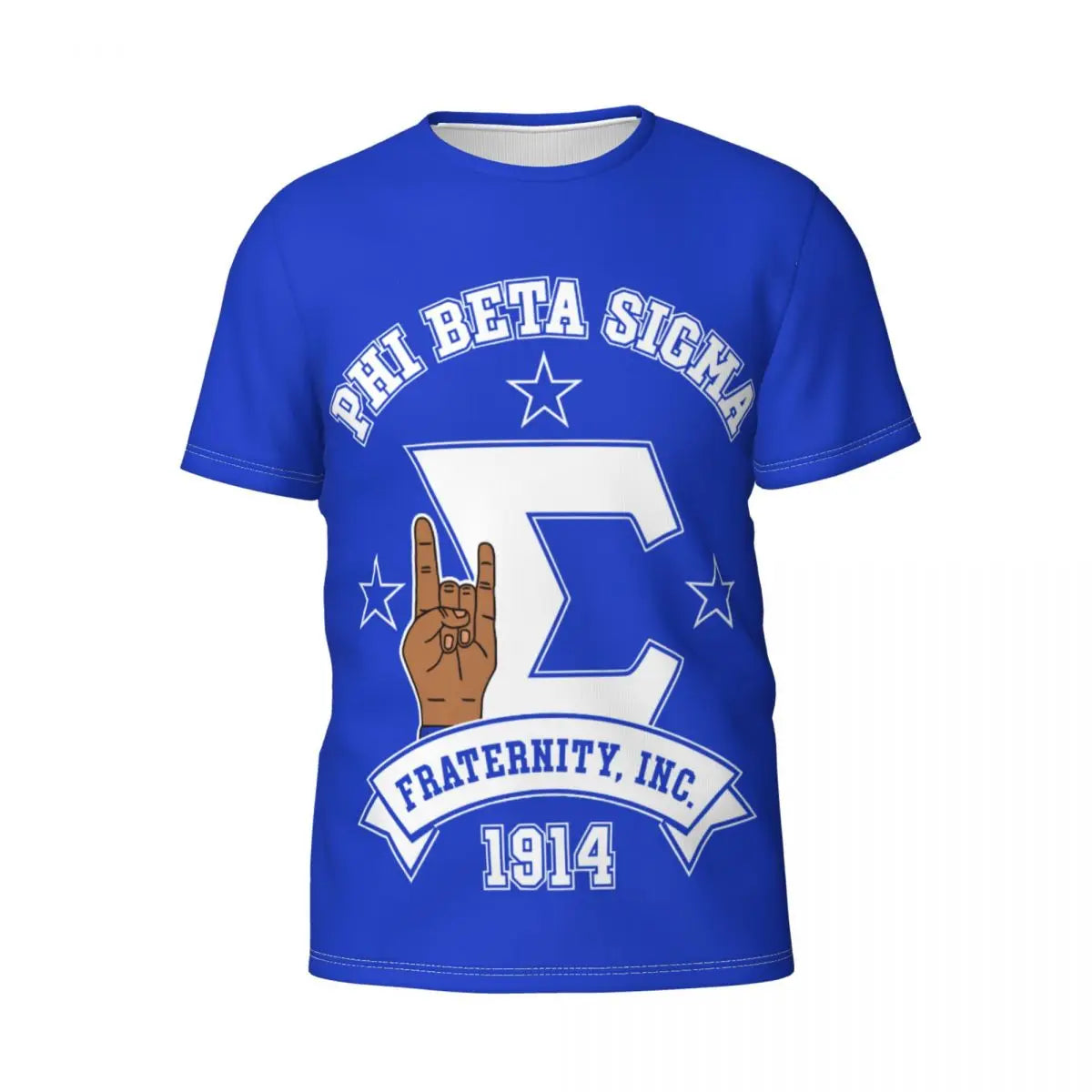 Phi Beta Sigma PBS Fraternity Men's Athletic Cotton Classic Short Sleeve Crewneck T-Shirt Tee Shirt