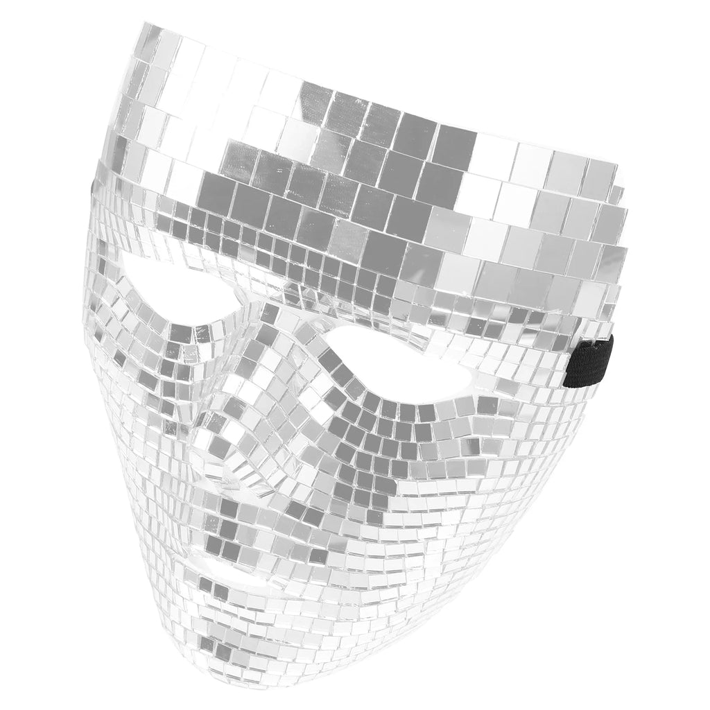 Disco Mask Halloween Costume Accessories Bathroom Decorations Masquerade Dancing Party Prop Pvc Man Black Outfit